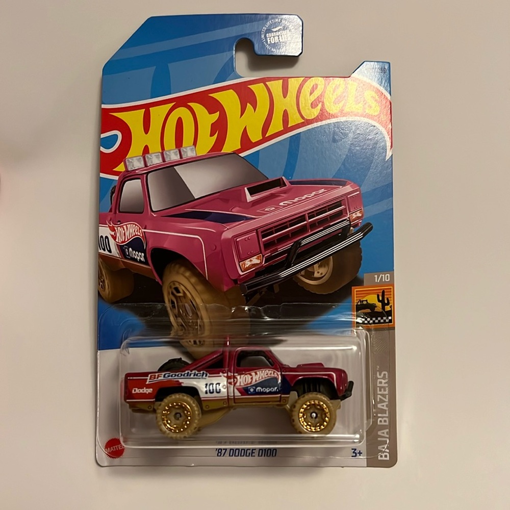 Hotwheels ‘87 DODGE D100’ Baja Blazers